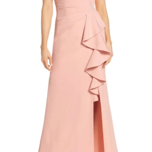 Eliza J Dresses & Skirts - Eliza J Ruffle Front Gown Size 14